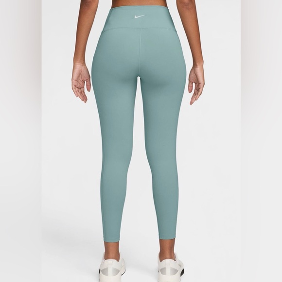 Nike Women’s Dri-Fit One High Waist 7/8 Leggings Size Small Cannon Green Color - Picture 2 of 10